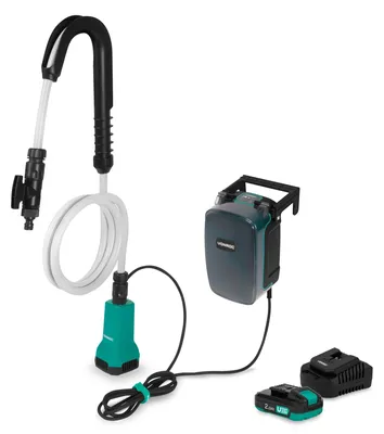 Regenwasser-Tankpumpe 20 V, 1800 l/h, inkl. Akku und Ladegerät