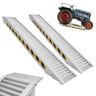 Produktbild von TRUTZHOLM 2x Schwerlastrampe 3300 kg Länge 255 cm Alu Breite 30 cm für Minibagger Kettenfahrzeuge