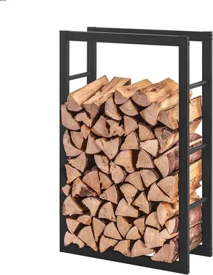 Produktbild von Kaminholzregal Stapelhilfe 100x60x25 cm Brennholzregal TopMulti Metall Regal