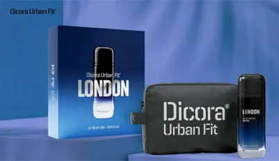 Zdjęcie produktu dla Dicora Urban Fit London - woda toaletowa - 150ml z kosmetyczką dla niego