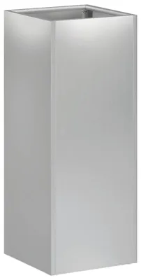 Immagine prodotto di vidaXL Vaso da giardino argentato, 20 x 20 x 40 cm, acciaio zincato