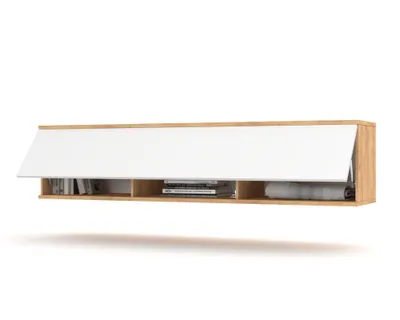 Produktbild von TV-Lowboard Fernsehschrank SIMPLY UP HÄNGEND Craft Eiche/Weiß Matt 120cm