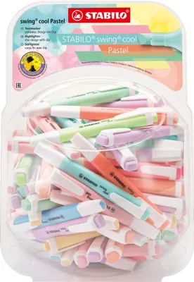 Produktbild von STABILO swing cool Pastel 100er Bonbonglas 10 Farben