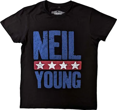 Produktbild von Neil Young - T-Shirt für Herren/Damen Uni RO12717 (L) (Schwarz)