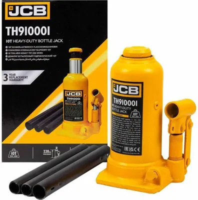 Produktbild von JCB | Hydraulischer Wagenheber, 10t, Stockwagenheber, Stempel-Wagenheber, Stempelwagenheber, Flaschenwagenheber