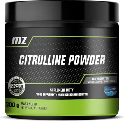 Produktbild von Citrullin Pulver 300g - L-Citrullin 2000 mg mit Magnesium - 85 Portionen pro Packung - Aminosäurenergänzung - Verbessert die Trainingsleistung - Ungeschmackt - von MZ