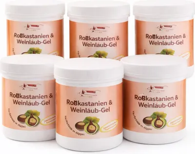 Produktbild von 6x250 ml Roßkastanien & Weinlaub-Gel