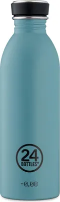 Produktbild von 24Bottles Trinkflasche Urban 500ml Powder B, 500 ml, Tägliche Nutzung, Blau, Edelstahl, 210 mm, 6,5 cm