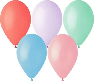 Image de Ballons multicolores Mix macaroni, G110, 30 cm, 100 pcs.