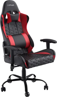 A gaming chair is shown against a white background.