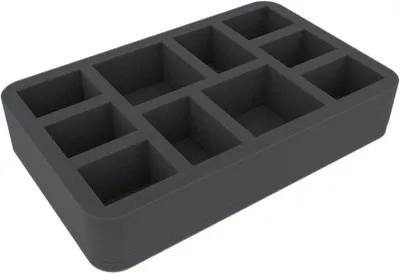 Produktbild von 50 mm Schaumstoffeinlage für 10 Warcry Miniaturen