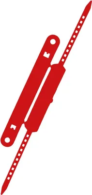 Produktbild von Heftstreifen + Deckschiene VE=5 Stück rot
