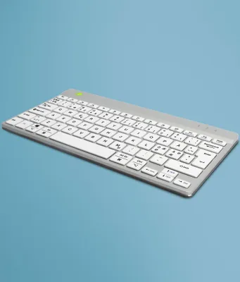 Produktbild von R-Go Tastatur Compact Break Nordic-Layout kabellos   weiß