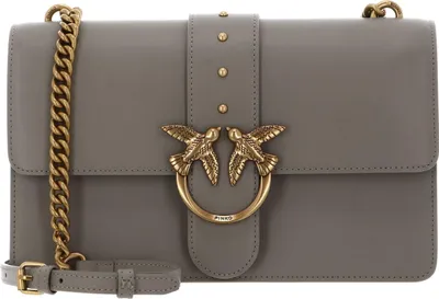 Produktbild von PINKO Umhängetasche Schultertasche Love One Classic CL Walnut - Antique Gold taupe