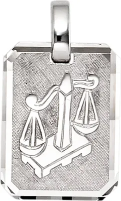 Produktbild von JOBO Anhänger Sternzeichen Waage 925 Sterling Silber rhodiniert teilmattiert