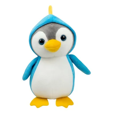 Produktbild von Kuscheltier Pinguin 17 cm im blauen Kostüm – Weiches Plüschtier Stofftier