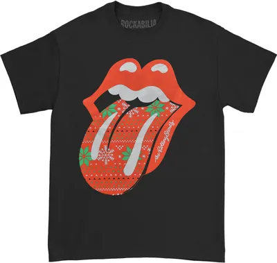 Obrázek produktu pro The Rolling Stones - Tričko pro muže/dámy uni - vánoční design RO4225 (XL) (Černá)