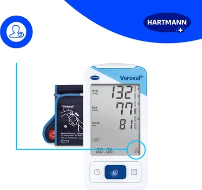Imagen del producto de Dispositivo de medición de la presión arterial HARTMANN Veroval 2 en 1 con ECG y Bluetooth
