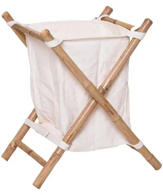 Immagine prodotto di Cesto portabiancheria LAUNDRA in bambù naturale 50x40x57 cm ##