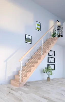 Obrázek produktu pro Schodiště Pertura Atanas Lepené dřevo buk s podstupnicemi buk rovné 100 cm 13/14