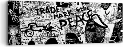 Produktbild von Bild auf Leinwand - Leinwandbild - Elefant symbol abstraktion tier - 90x30cm - Wand Bild - Wanddeko - Leinwanddruck - Bilder - Kunstdruck - Wanddekoration - Leinwand bilder - Wandkunst - AB90x30-2795