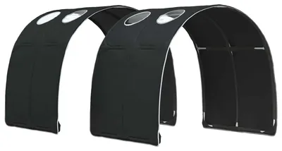 Obrázek produktu pro vidaXL Tunel pod postel, 2 kusy, černá barva, polyester