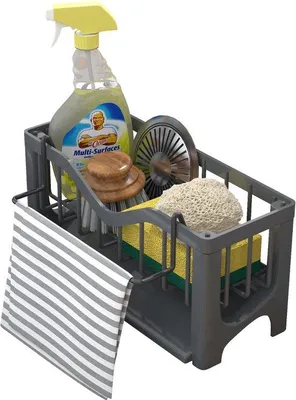 Produktbild von Graue Spülmittelablage mit Selbstablass, Schrank für Küchenspüle