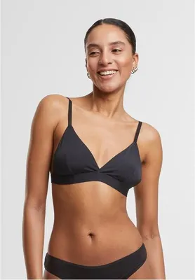 Obrázek produktu pro Dámská sportovní podprsenka Urban Classics Ladies Basic unpadded Bra 2-Pack black+black - XS