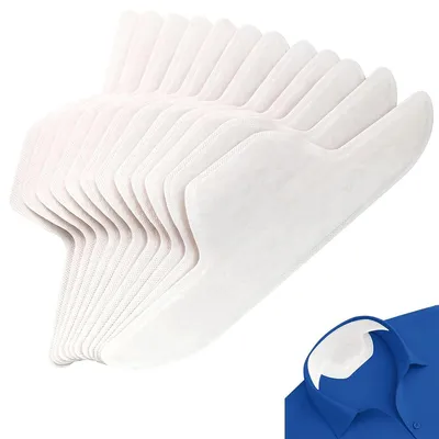 Produktbild von 30x Einweg Schweißband für Kappen, absorbierende Hutliner, Sport & Golf, für Männer & Frauen, Weiß