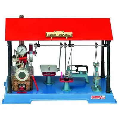 Produktbild von Wilesco Dampfmaschinen-Fabrik D141, Blau, Rot