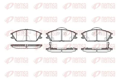 Produktbild von REMSA Bremsbeläge Satz Vorne Bremsklötze für HYUNDAI GETZ (TB) 0224.22