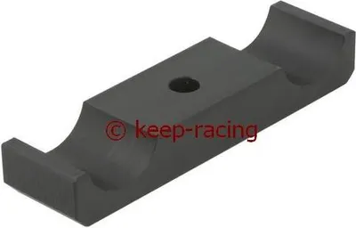 Produktbild von Aluminium Klammer für Motorbock 28/92mm, schwarz eloxiert