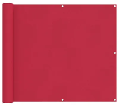 Image de vidaXL Brise-vue pour balcon Bordeaux rouge 90 x 200 cm Tissu Oxford