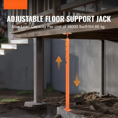 Produktbild von Bodenheber Schrankheber Kellerheber - Nivellierung des Hausbodens 135-236 cm - Höhenverstellbarer Bodenheber für optimale Stabilität - Hausrenovierung
