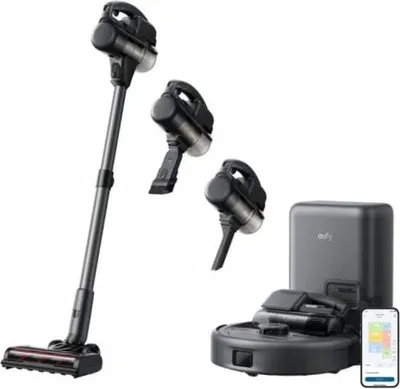 Image de Eufy E20 Robot aspirateur 3 en 1 avec vidange automatique 8000Pa Navigation LiDAR