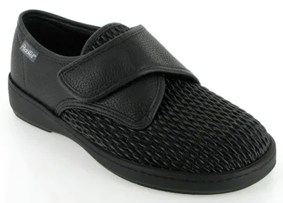 Immagine prodotto di Scarpe PodoWell ALVINE per alluce valgo, unisex, con elastico in punta, nere, taglia 1: 40
