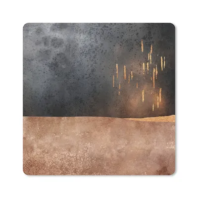 Produktbild von MuchoWow® Mauspad Mousepad Abstrakt - Gold - Design 20x20 cm - Mousepads - Maus Mat - Pad - Mausunterlage - Desk Mat - Bureauartikeln