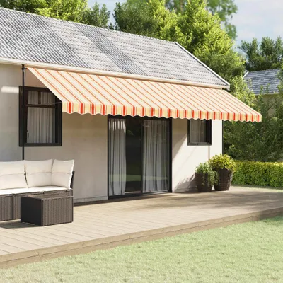 Produktbild von Maison Exclusive - Markisenvolant Gelb und Orange Gestreift 6 m