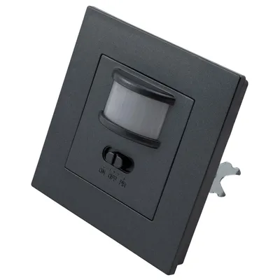 Obrázek produktu pro Infračervený detektor pohybu pod omítku McShine ''LX-23'' 160°, 500W, vhodný pro LED, antracitová barva