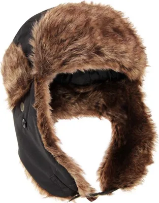 Image de Mountain Warehouse - Casquette aviateur "Furry" pour homme/femme unie MW1061 (Taille unique) (Charbon de bois)