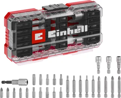 Produktbild von Einhell S-CASE Bitset 28tlg LS 108613 Bit set 1/4 (6.3 mm), TORX, PZ, PH, Slot, Allen