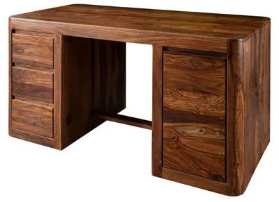 Immagine prodotto di MASSIVMOEBEL24 | scrivania in legno di Sheesham / Acacia 150x75x78 noce cerato TORONTO #248
