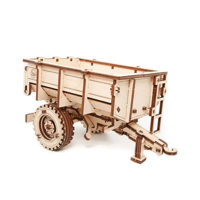 Image de puzzle 3D, remorque pour BIELORUSKO-82, EWA, bois, 68 pièces