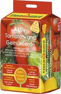 Produktbild von Tomatenerde und Gemüseerde Floragard Aktiv 20 L