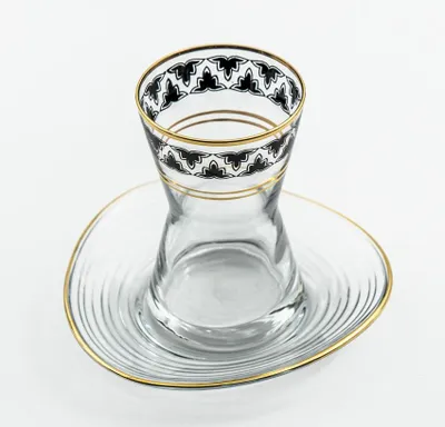 Image de Verres à café ou à thé avec ces soucoupes Ilyan 10 cl x 6 - Coffret