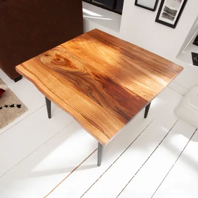 Produktbild von riess-ambiente Massiver Beistelltisch ORGANIC LIVING 60cm braun Akazie Live Edge Couchtisch Tisch