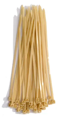 Produktbild von Befestigungs-Montageplättchen für Kabelbinder zur Anbringung von PVC-Sichtschutz (36 Kabelbinder in Beige)