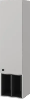 Produktbild von Badschrank Vicco Gerta Grau 37.5 x 150 cm mit Tür und offenen Fächern, Model 40515