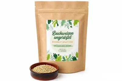 Produktbild von IGART Ungerösteter Buchweizen 3kg | Lecker | Quelle der Ballaststoffe | Eiweißquelle | 1A Qualität