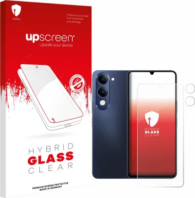 Produktbild von upscreen Schutzglas für Vivo T4 Lite (Display+Kamera) Schutzfolie Panzer Folie Glas Display Schutz klar